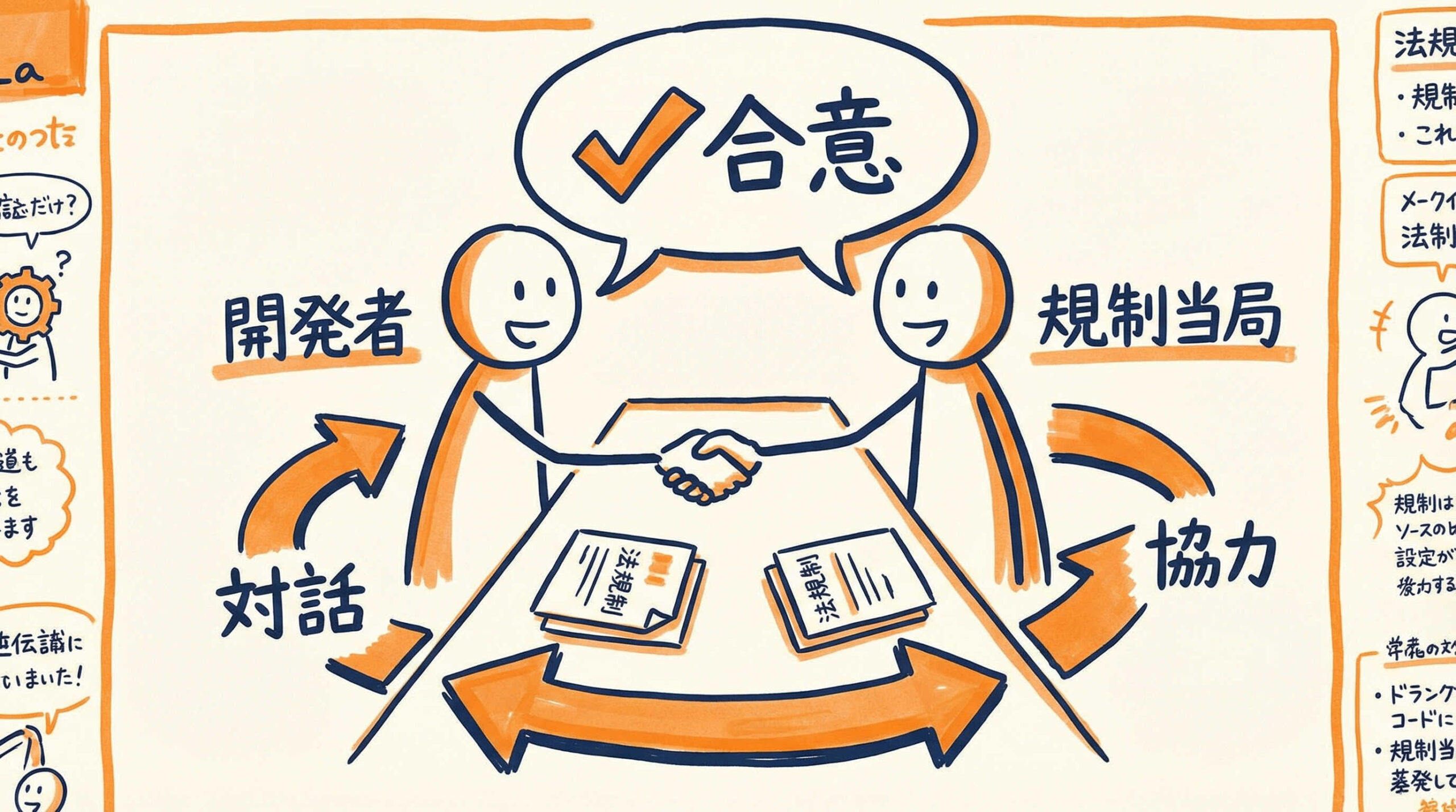 【当局対応】規制当局との合意形成と法的要件の確認
